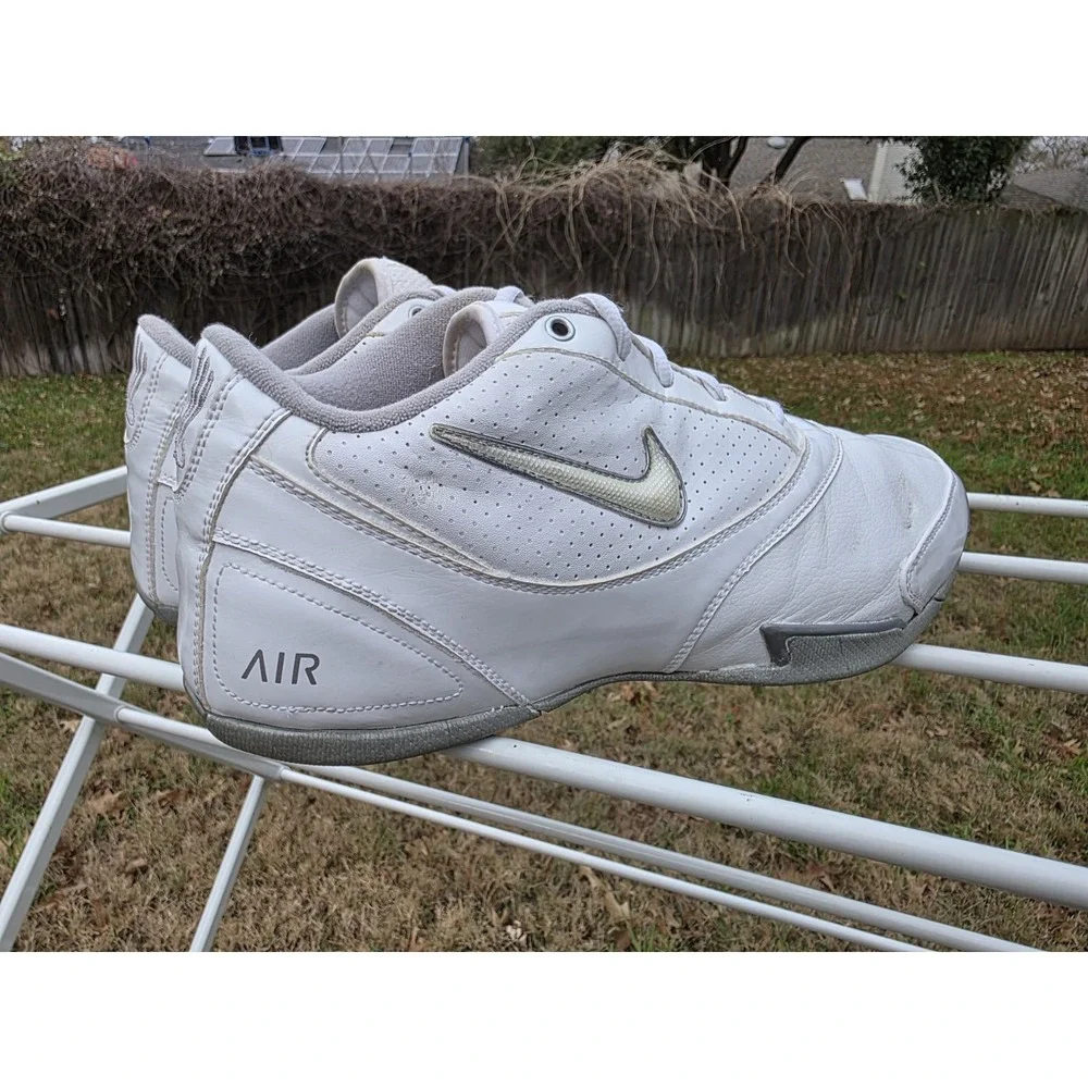 Nike Air Flight Mens Basketball Shoes White Silver Low Top Sneakers 315065-111